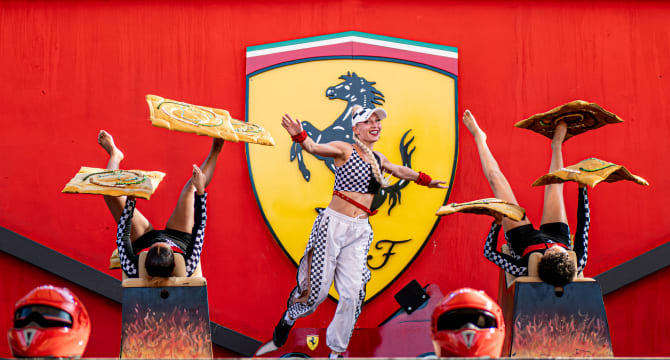 Acrobatic Show Ferrari Land Acrobatic Show Ferrari Land